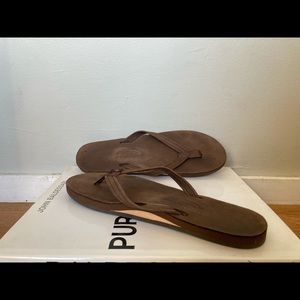 Chocolate Rainbow Flip-Flops - Size 7